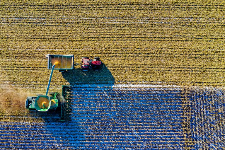 Componenten van een tractor